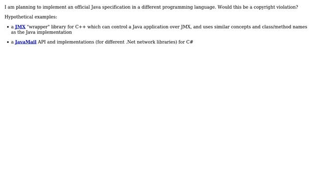Legal aspects of Java specification implementations in other programming languages смотреть онлайн