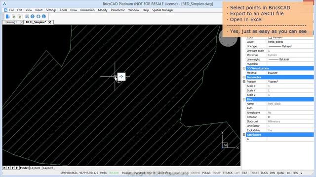 Coordinates to Excel from your BricsCAD drawing - Spatial Manager™ Blog смотреть онлайн