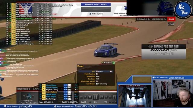 iRacing | Nicki Thiim | Audi R8 GT3 | Blancpain Endurance | Oulton Park смотреть онлайн