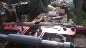 Двухстороний рулевой цилиндр на ЮМЗ установка и КОСЯКИ