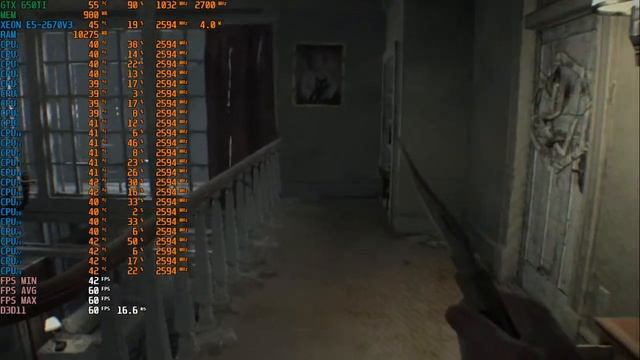 Resident Evil 7 - XEON E5-2670V3 GTX 650Ti - X264 - OBS смотреть онлайн