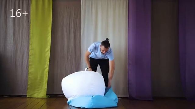 Как снять и надеть чехол на кресло-мешок ?! смотреть онлайн