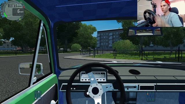 КУПИЛ ВАЛЯЩУЮ БОКОМ ЖИГУ! - РЕАЛЬНАЯ ЖИЗНЬ в CITY CAR DRIVING с РУЛЕМ! смотреть онлайн