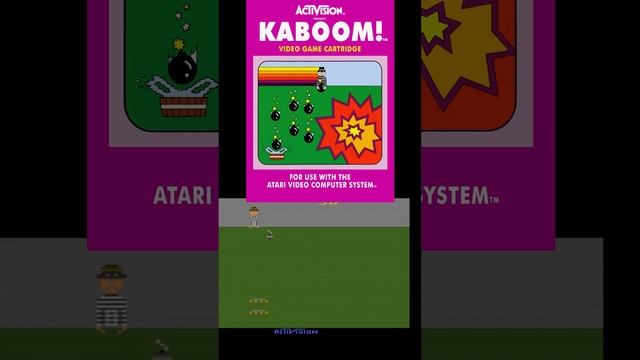 Atari 2600 Box Art vs Game Play - Kaboom - 1981 смотреть онлайн