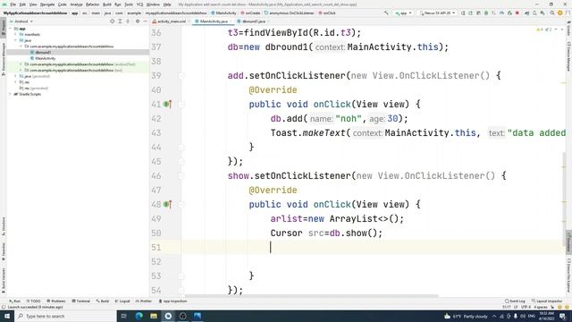 32-create SQLite database class, employee table, ID, name, age, add, search, delete, & count method смотреть онлайн