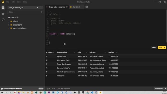 SQL Tutorial Italiano 07 - SELECT dati da una tabella смотреть онлайн