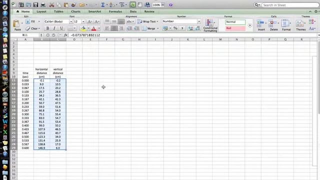 Logger Pro Demo data on Excel смотреть онлайн