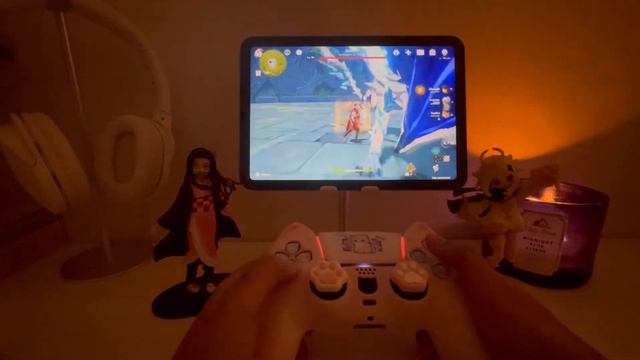 Playing Genshin Impact with ipad mini 6 set up and PS5 Controller | 30 minutes of gameplay ambiance смотреть онлайн