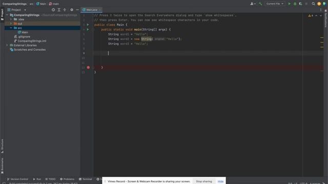 Java - Comparing Strings with Equal Operators == VS Equals() Methods смотреть онлайн