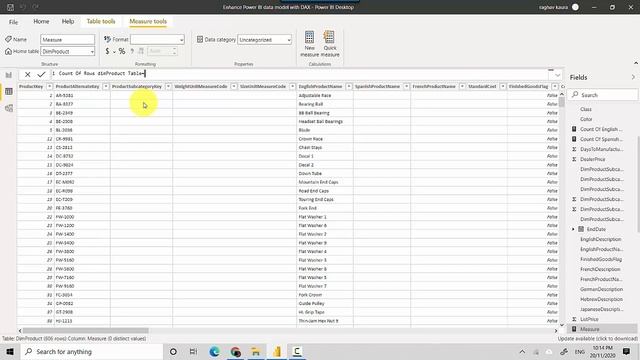 DAX COUNTROWS function Power BI смотреть онлайн