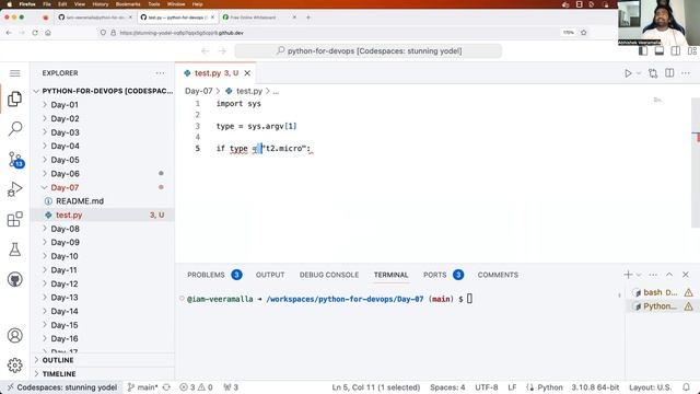 Day-7 | Conditional Handling | IF, ELSE, ELSE IF | Python for DevOps #python #abhishekveeramalla смотреть онлайн