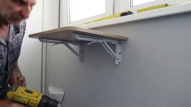 Уютная зона отдыха на лоджии | Раскладной настенный СТОЛИК | DIY | ВАФЛИ-простой рецепт| смотреть онлайн