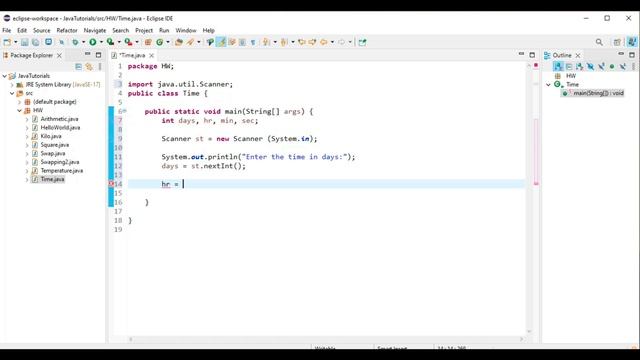 Days to hours in Java| Days to minutes | Days to second | Eclipse IDE смотреть онлайн