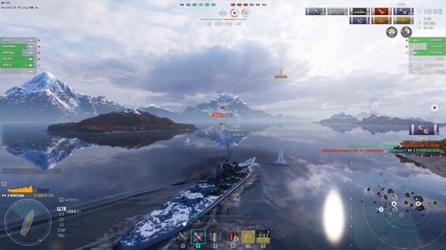 World of WarShips Montana - 5 Kills 310K Damage смотреть онлайн