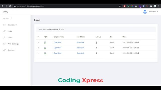 URL Shortner Application Laravel Vue.js | Project | Coding Xpress смотреть онлайн