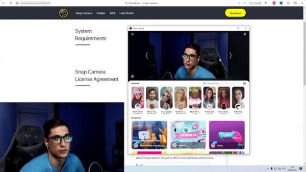 SNAP CAMERA -Лучшее расширение для OBS