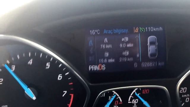 Ford kuga 1,6 ecoboost, marjet lpg ile düz yolda anlık yakıt-hız testi смотреть онлайн