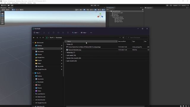 How to Setup a VR Game in Unity - VR Rig & Animated Hands! смотреть онлайн