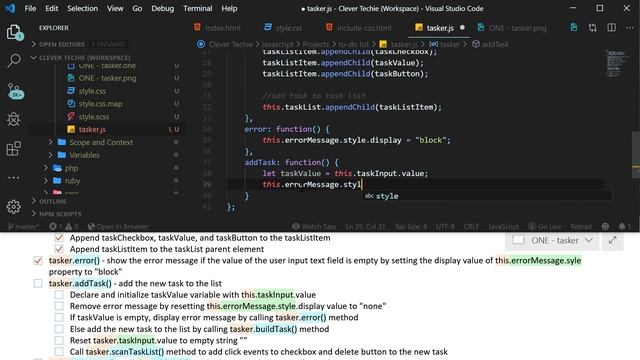 JavaScript To Do List App Tutorial смотреть онлайн