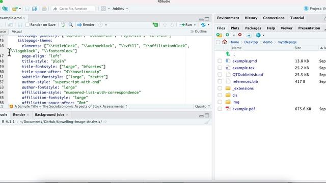 quarto titlepages v3.0: Demo of customizing a title page смотреть онлайн