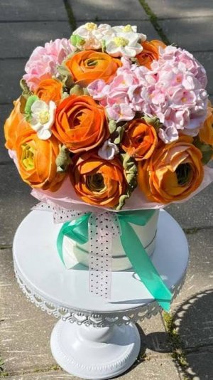 МК 1часть 💫 Зефирная флористика-РАНУНКУЛЮС от @luiza_lu_tort+ РЕЦЕПТ💫