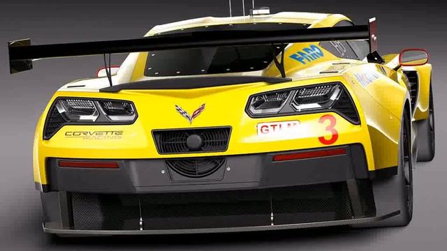 Chevrolet Corvette C7R 2015 3D model from CGTrader.com смотреть онлайн