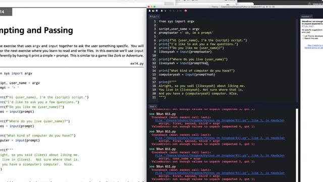 Day12, Exercise 14 Prompting and Passing Leran Python the Hardway,Day Coding in Python. смотреть онлайн