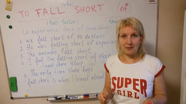 EN - TO FALL SHORT OF smth - meaning (значение с примерами) смотреть онлайн
