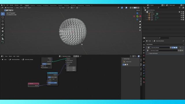 Aligning Instances to Normals [Geometry Nodes: In Blender] смотреть онлайн