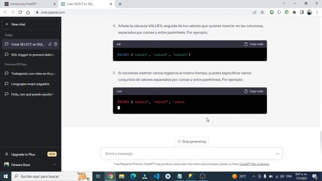 Chat GPT, Aprendiendo SQL SERVER смотреть онлайн