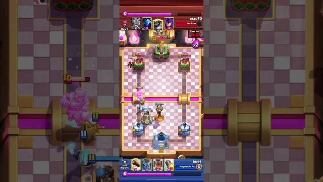 clash royale | clanmate 3 crowns with my rocket cycle deck смотреть онлайн