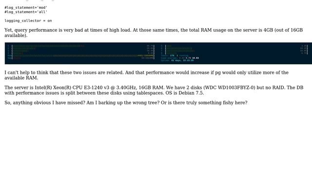 Databases: PostgreSQL doesn't use all the RAM it could смотреть онлайн