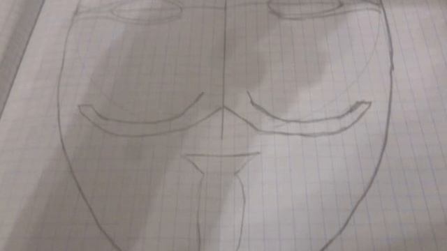 рисуем анонимуса- смотреть онлайн