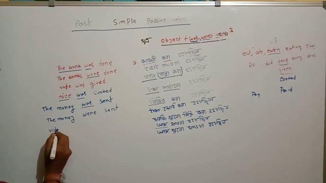past simple passive voice in Bangla | how to make sentence in past simple passive voice смотреть онлайн