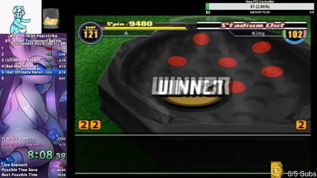 BeyBlade VForce: Super Tournament Battle any% in 10:58 (WR) смотреть онлайн