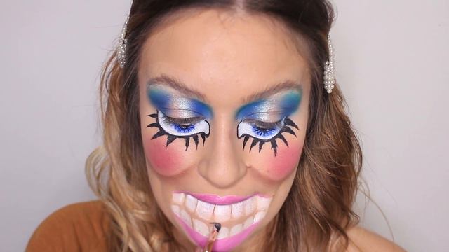 NUTCRACKER MAKEUP TUTORIAL | Body Paint | Christmas Makeup смотреть онлайн