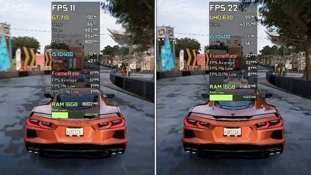 GT 710 vs Intel UHD 630 - Test in 7 Games смотреть онлайн