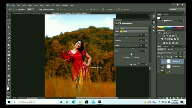 How to Change Background Colour || Telugu || photoshop CS6 || sridhar tech official смотреть онлайн