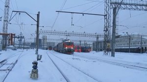 Электровоз ЭП20. Звуки разгона.