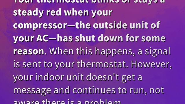 What does a red light on my AC mean? смотреть онлайн