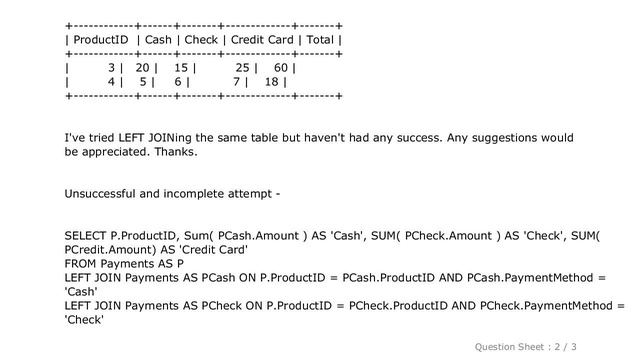 MySQL : MySQL - sum column value(s) based on row from the same table смотреть онлайн