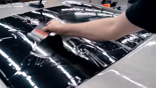 Hyundai Solaris - тонировка задней полусферы смотреть онлайн