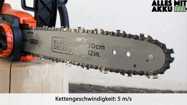 Black+Decker GKC3630L20 Akku Kettensäge Test | ALLES MIT AKKU
