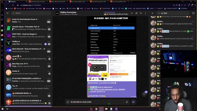 #284 LIVE PROMO - PLACAS DE VIDEO ESTÃO MEGA BARATAS, RTX 3060 POR R$1.700 E MUITO MAIS! HOJE É DIA смотреть онлайн