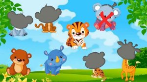 Викторина для малышей ? Угадай чья тень ? Развивающие мультики для детей ? Пазлы для детей