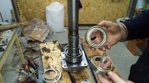 Замена подшипников передней бабки токарного станка 16б05п