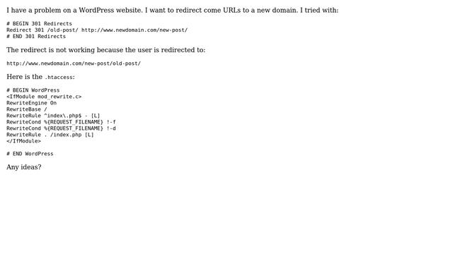 DevOps & SysAdmins: Simply 301 Redirect /path/ to newdomain.com/newpath/ смотреть онлайн