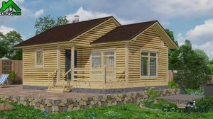 Баня 6 на 8 одноэтажная / Проект - БК 50