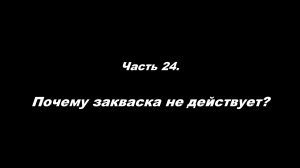 О немощи современного пастырства. Часть 24. Почему закваска не действует?