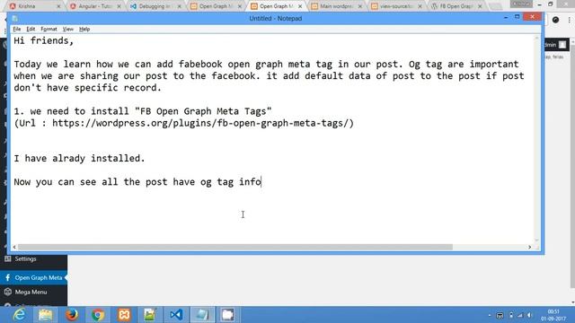add FB open graph meta tags in wordpress post смотреть онлайн